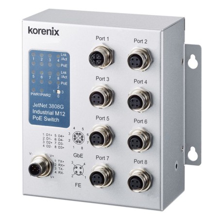 Korenix JetNet 3808G-M12 V1.0